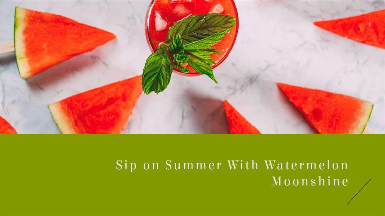 Watermelon Moonshine Recipe